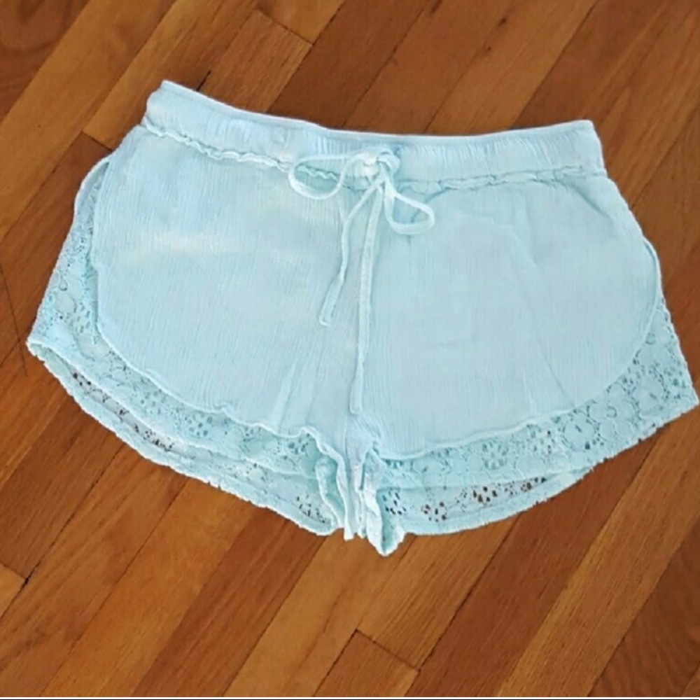 LA Hearts mint shorts